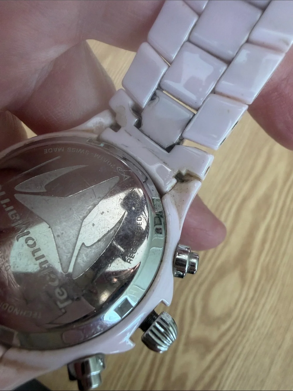 TechnoMarine Pink Ceramic Watch